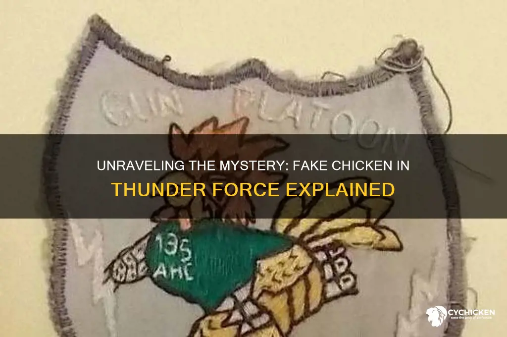 what was the fake chicken in thunder force