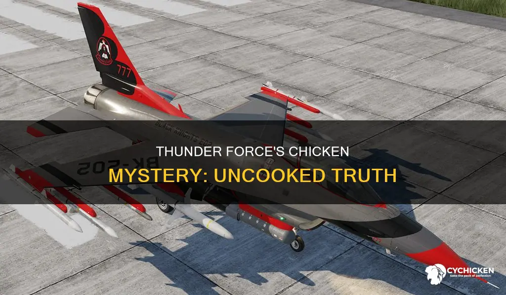 what was the raw chicken in the movie thunder force
