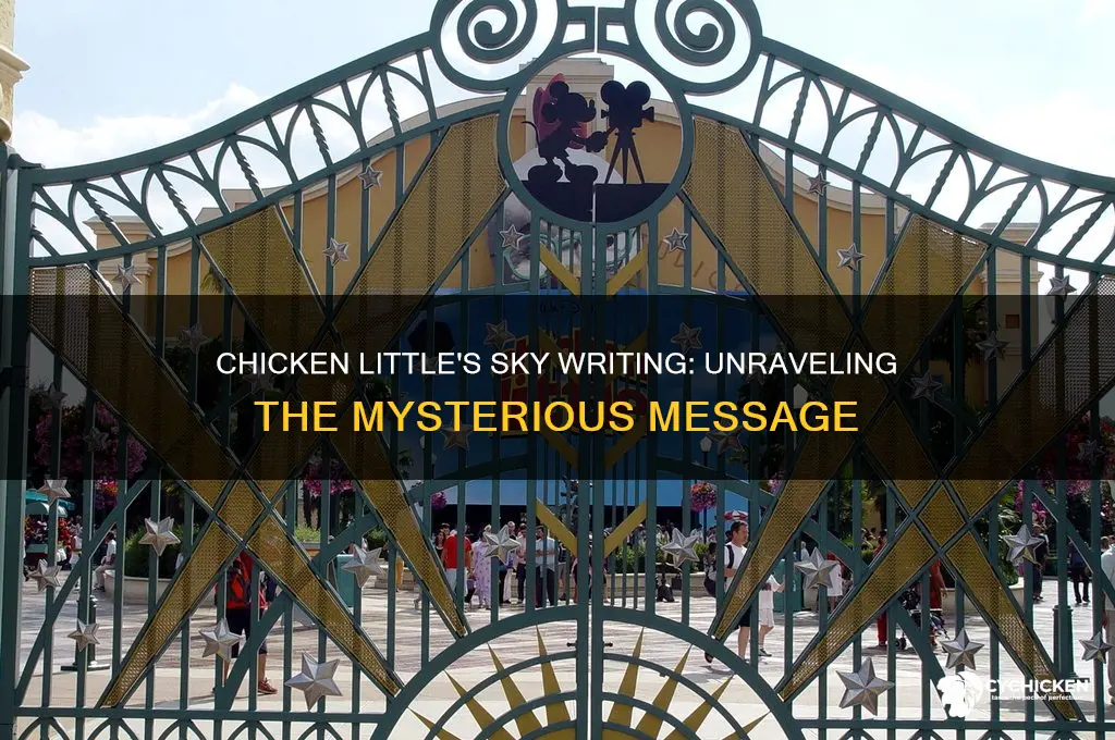 what was the sky wrotong in chicken little