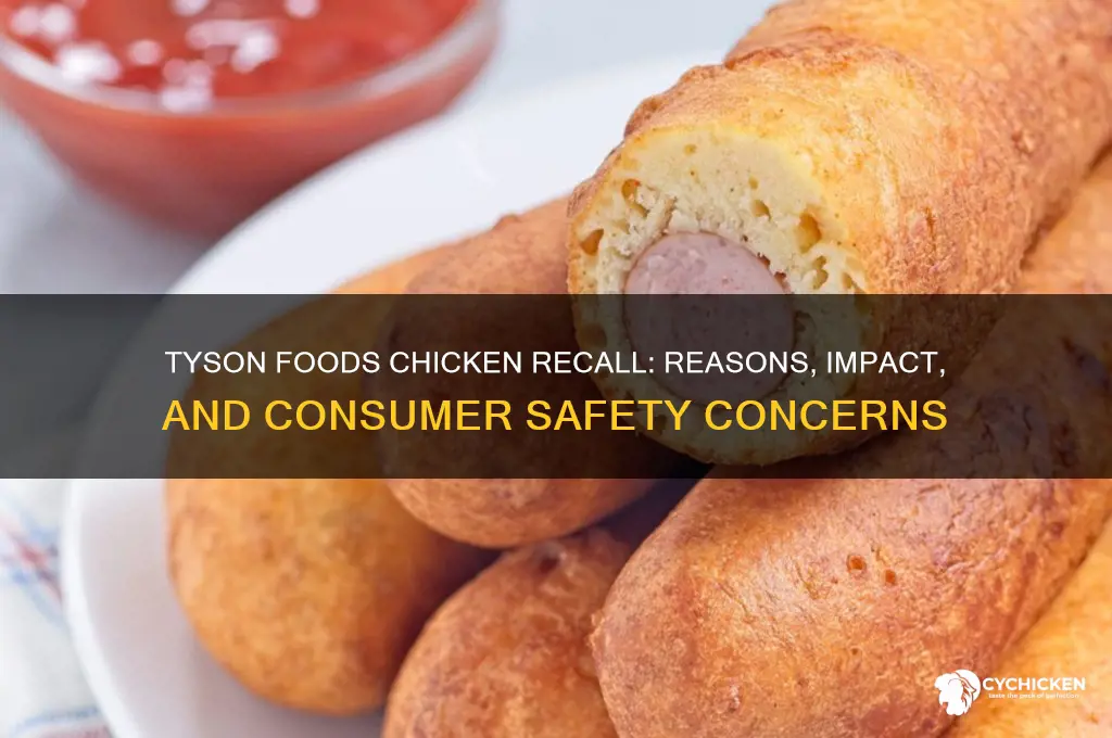 what was tyson foods chicken recall for