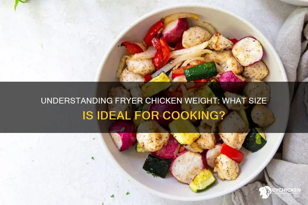 what weight is considered a fryer chicken