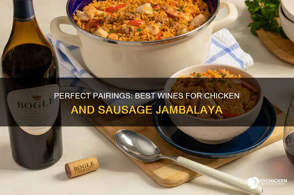 what wine goes with chicken and sausage jambalaya