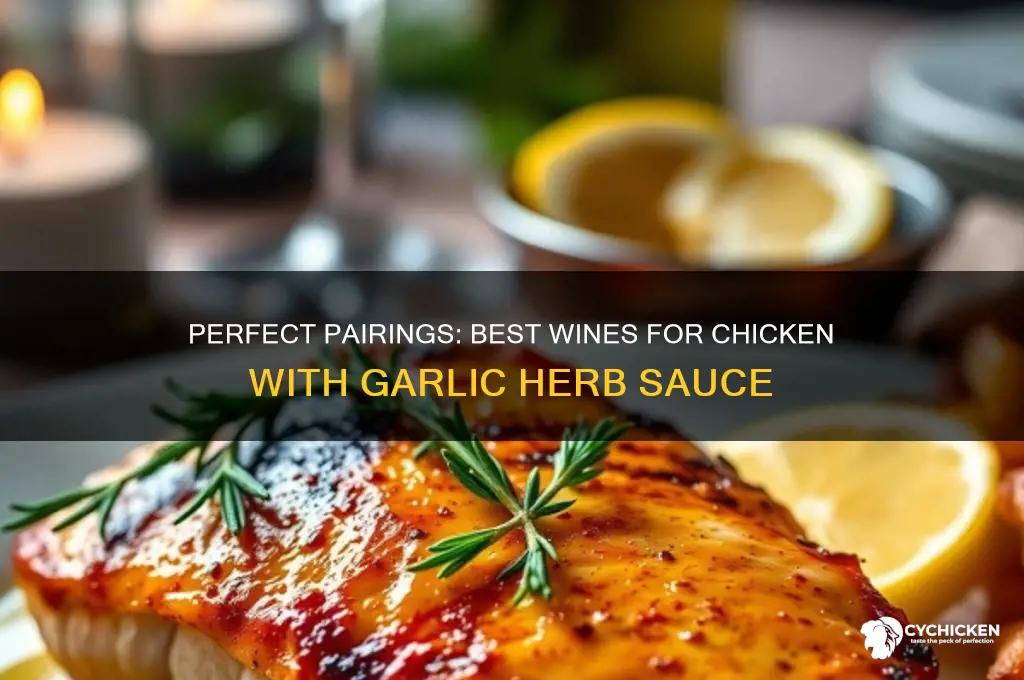 what wine goes with chicken garlic herb sauce