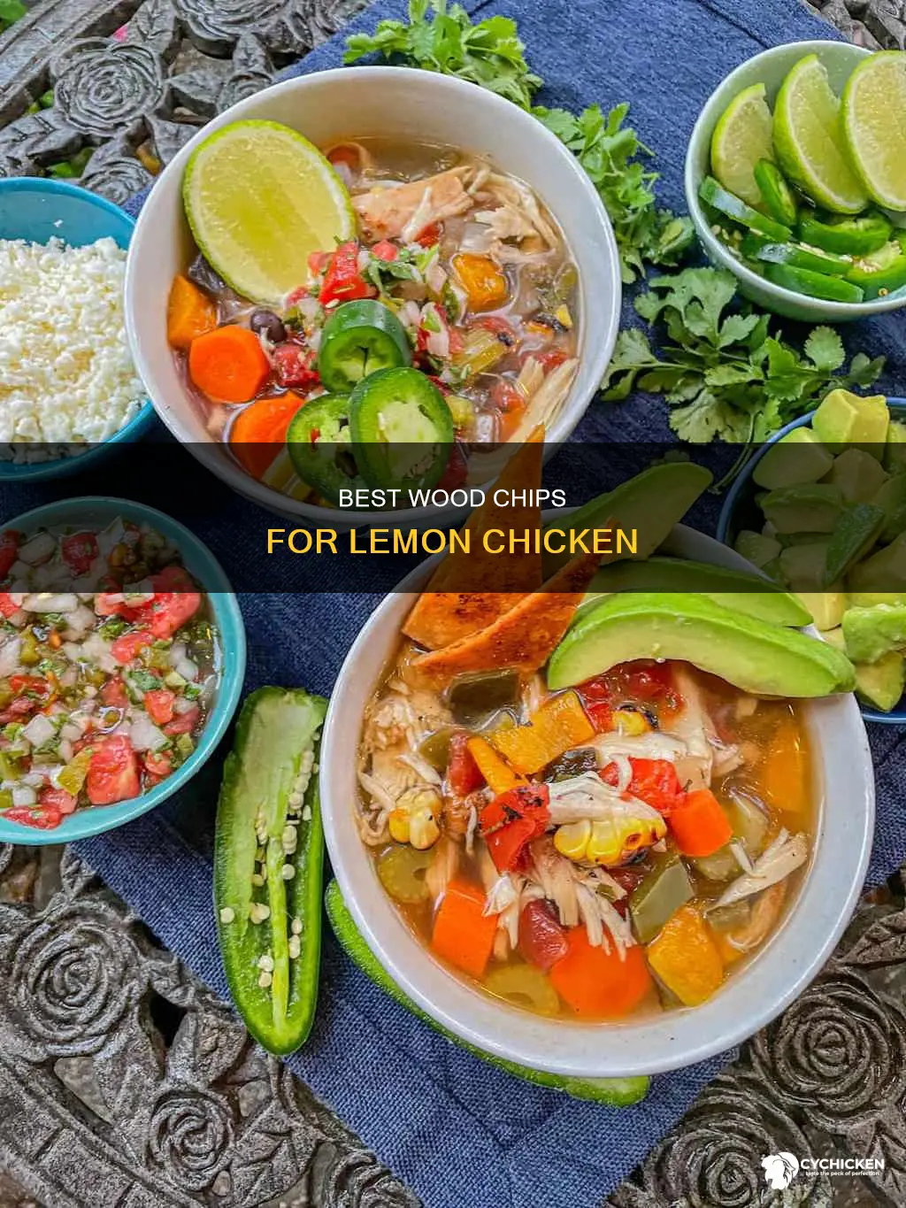 what wood chips go with chicken marinated in lemon juice