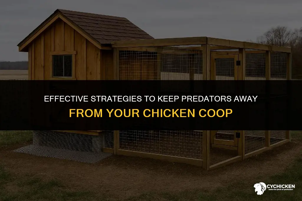 what works best to deter predators from chicken coop