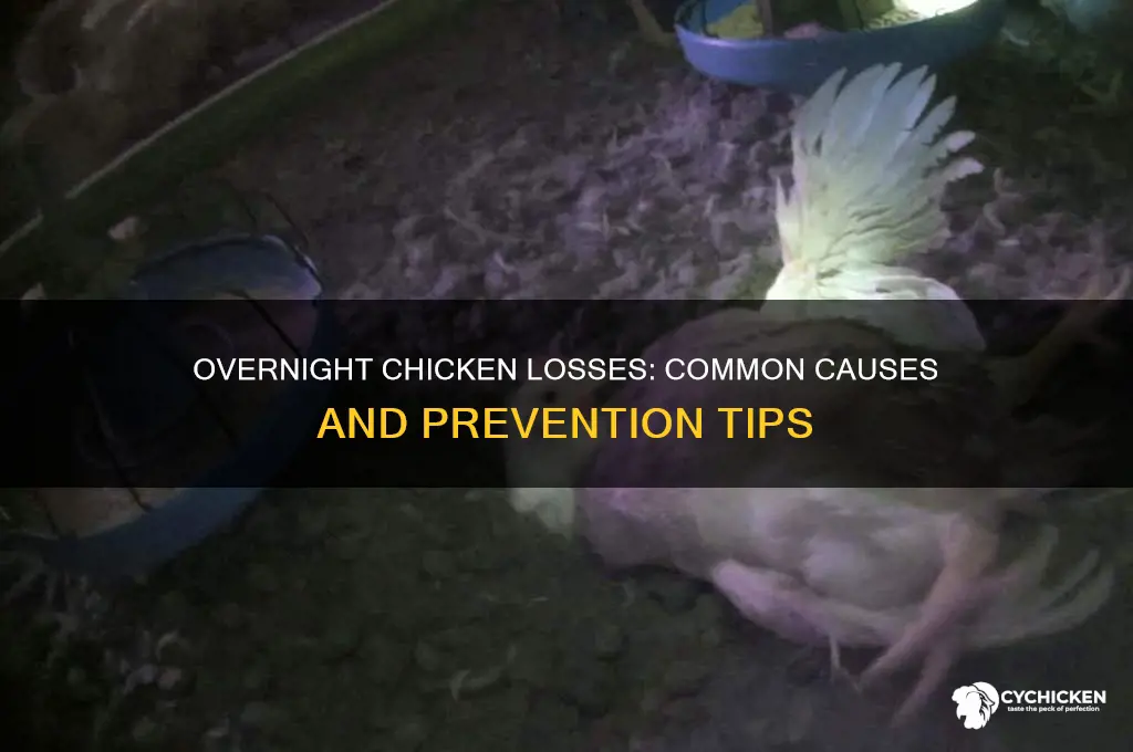 what would cause a chicken to die overnight