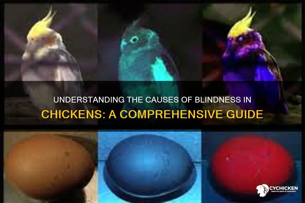 what would cause a chicken to go blind