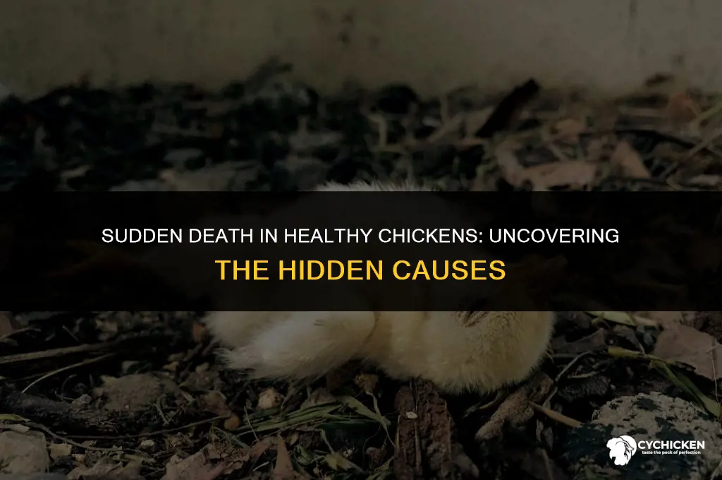 what would cause a healthy chicken to suddenly die