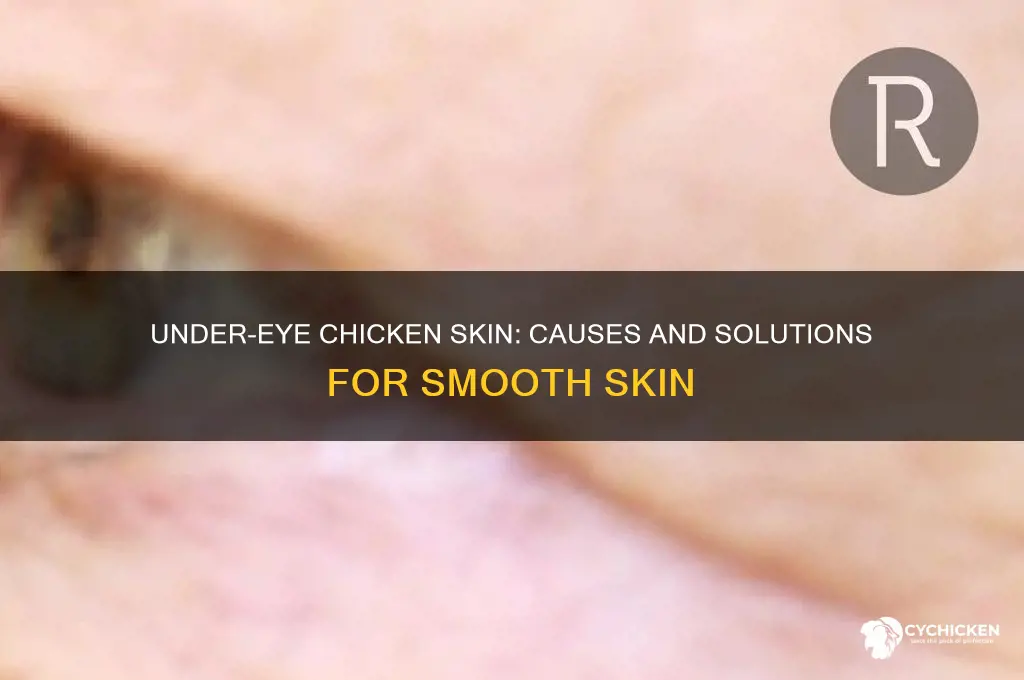 what would cause chicken skin under the eyes