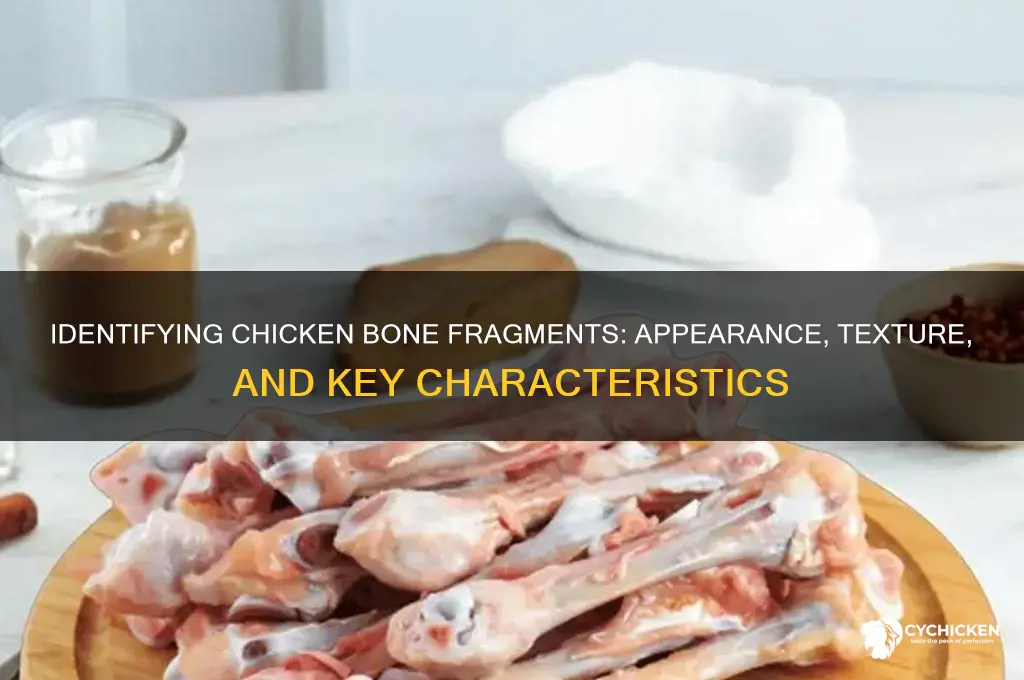 what would chicken bones fragments look like