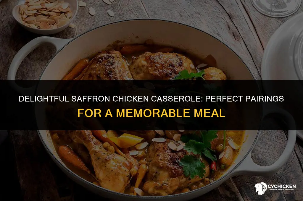 what would you serve with a saffron and chicken casserole