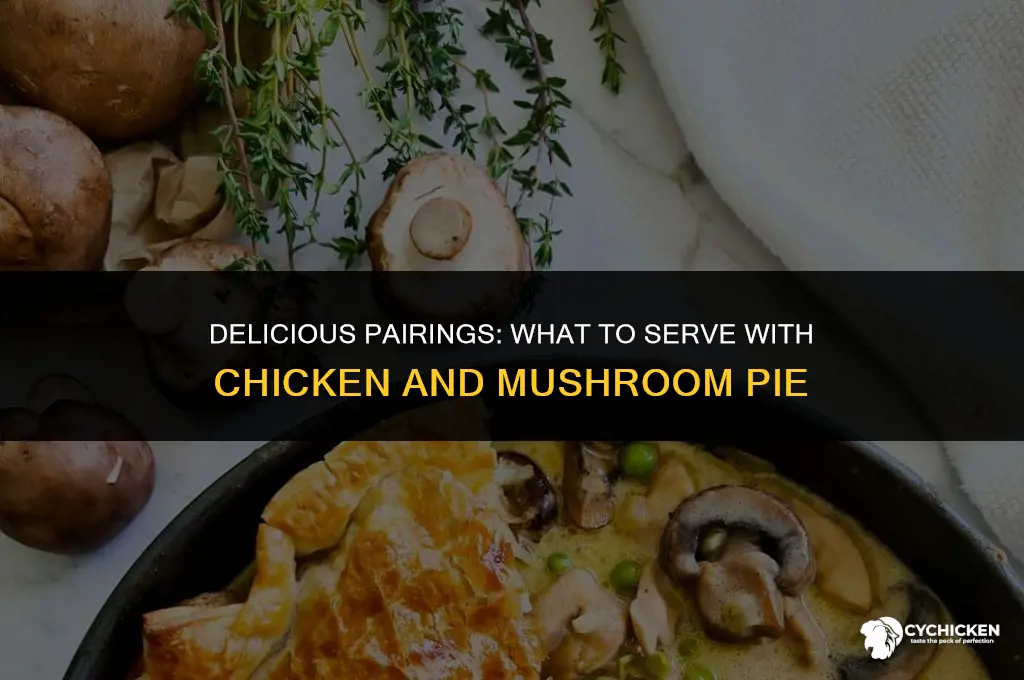 what would you serve with chicken and mushroom pie