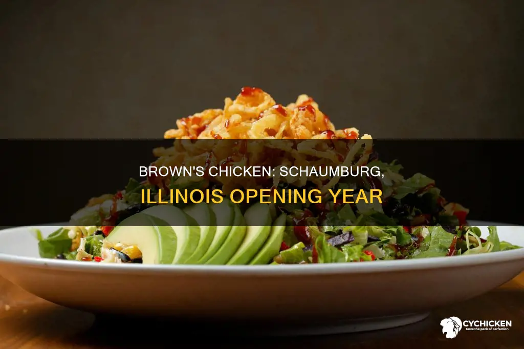 what year did browns chicken open in schaumburg illinois