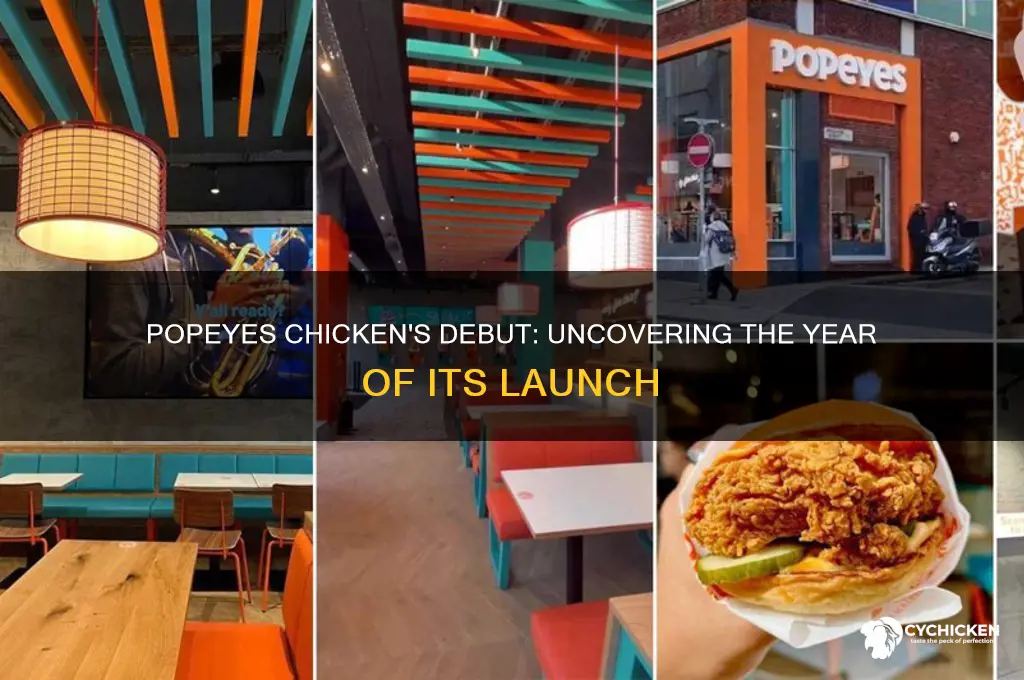 what year did popeyes chicken come out