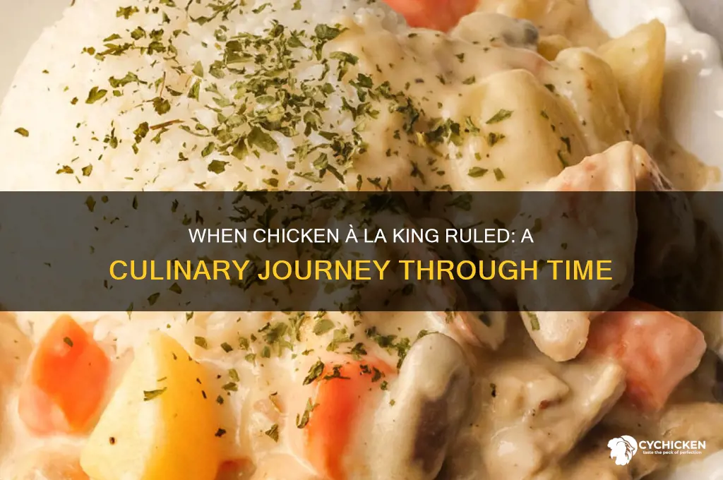 what year was chicken ala king popular