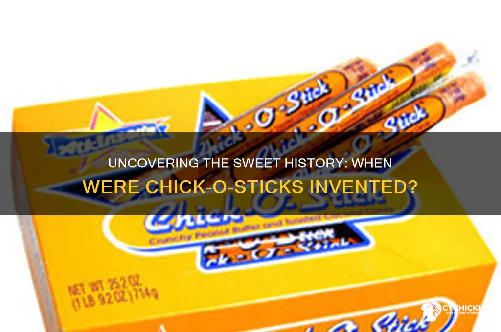 what year were chick o sticks invented