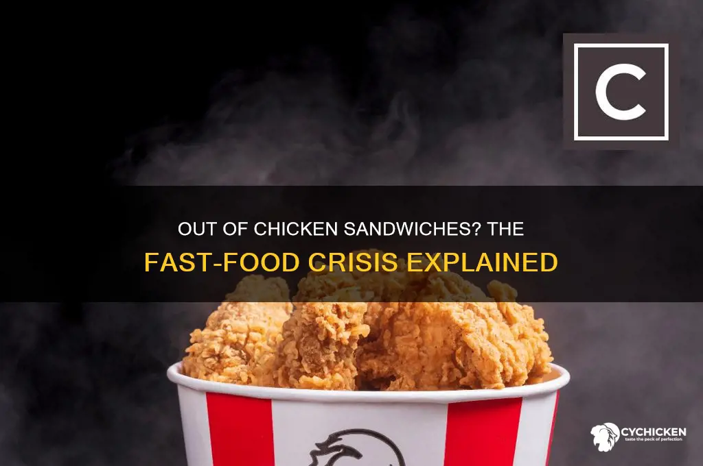 what you mean yall out of chicken sandwiches