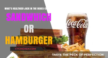 Which is Healthier: Jack in the Box's Chicken Sandwich or Hamburger?
