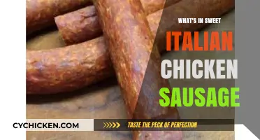 Discover the Flavorful Ingredients in Sweet Italian Chicken Sausage