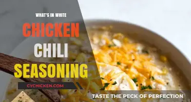 Discover the Flavorful Ingredients in White Chicken Chili Seasoning