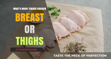 Chicken Breast vs. Thighs: Which Cut is More Tender?