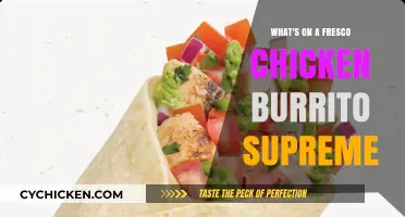 Fresco Chicken Burrito Supreme: Ingredients, Flavors, and Customization Tips