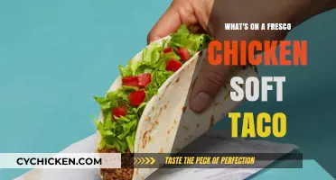 Discover the Delicious Ingredients in a Fresco Chicken Soft Taco