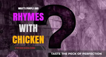 Purple Poultry Puzzle: Unraveling the Rhyming Riddle of the Chicken