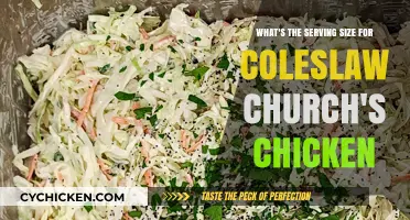 Perfect Portions: Coleslaw Serving Sizes at Church's Chicken