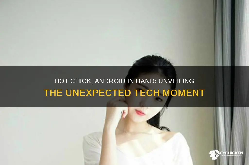 when a hot chick pulls up an android