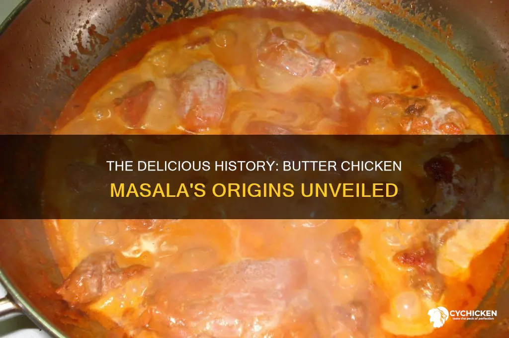 when and where did butter chicken masala originate
