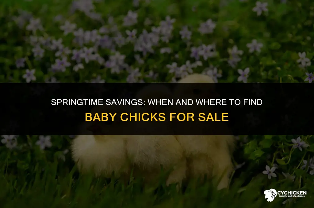 when are baby chicks for sale