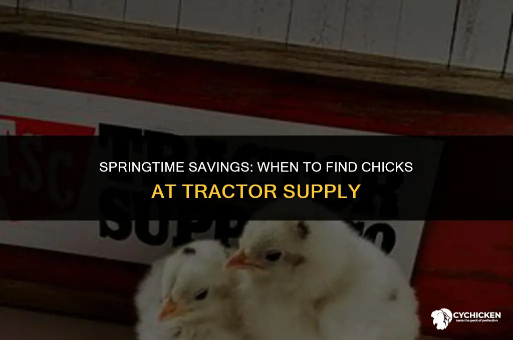 when are chicks for sale at tractor supply