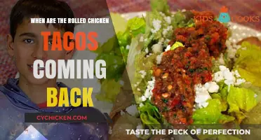 Rolled Chicken Tacos Return: Anticipated Comeback and Release Date