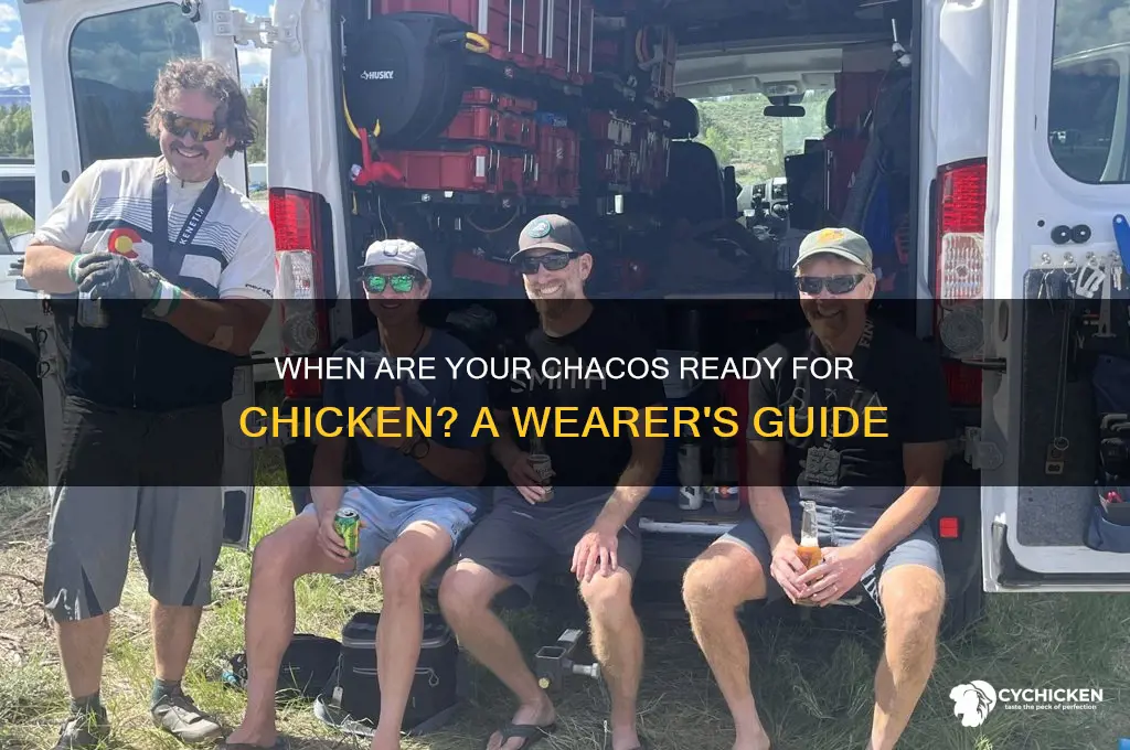 when are your chacos ready for chicken