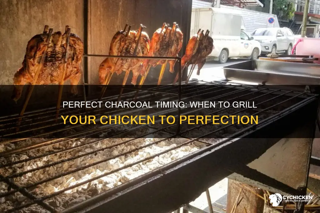 when are your charcoal ready for chicken