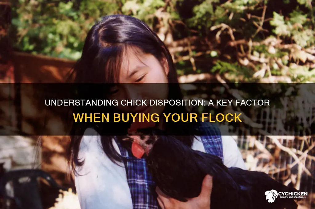 when buying a chick what does disposition mean