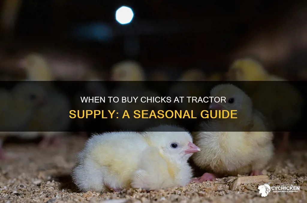 when can you buy chicks at tractor supply