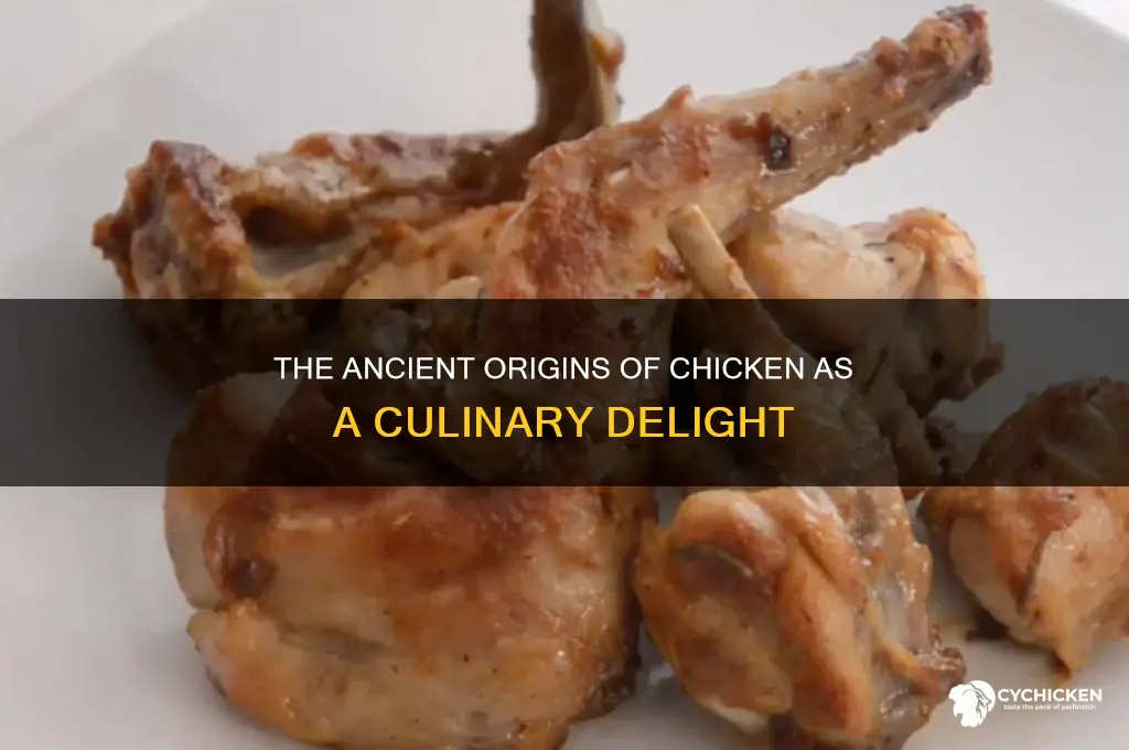 when chicken first started being made into chicken