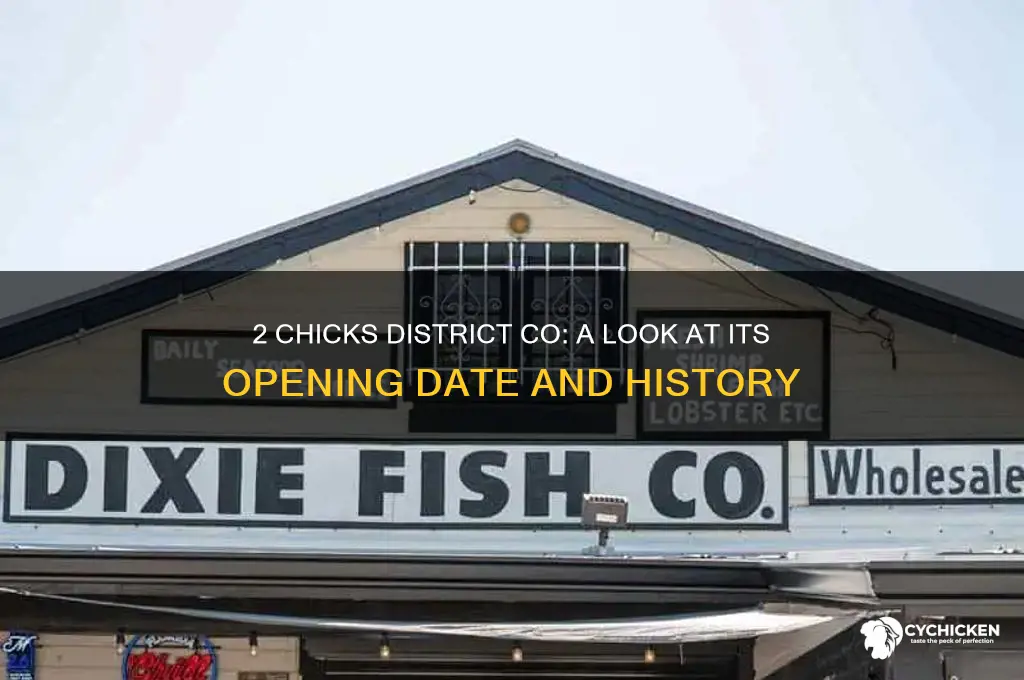 when did 2 chicks district co open