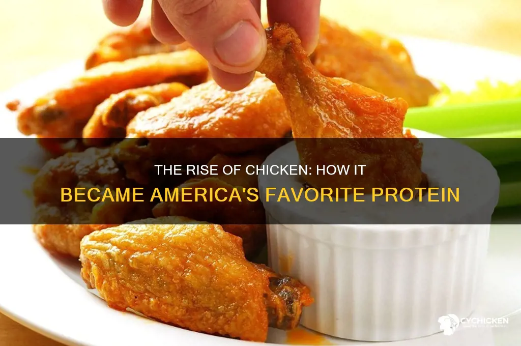 when did chicken become popular in the us