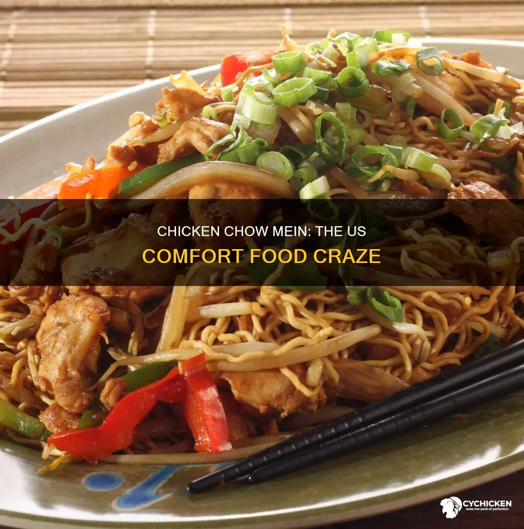 when did chicken chow mein become popular in us