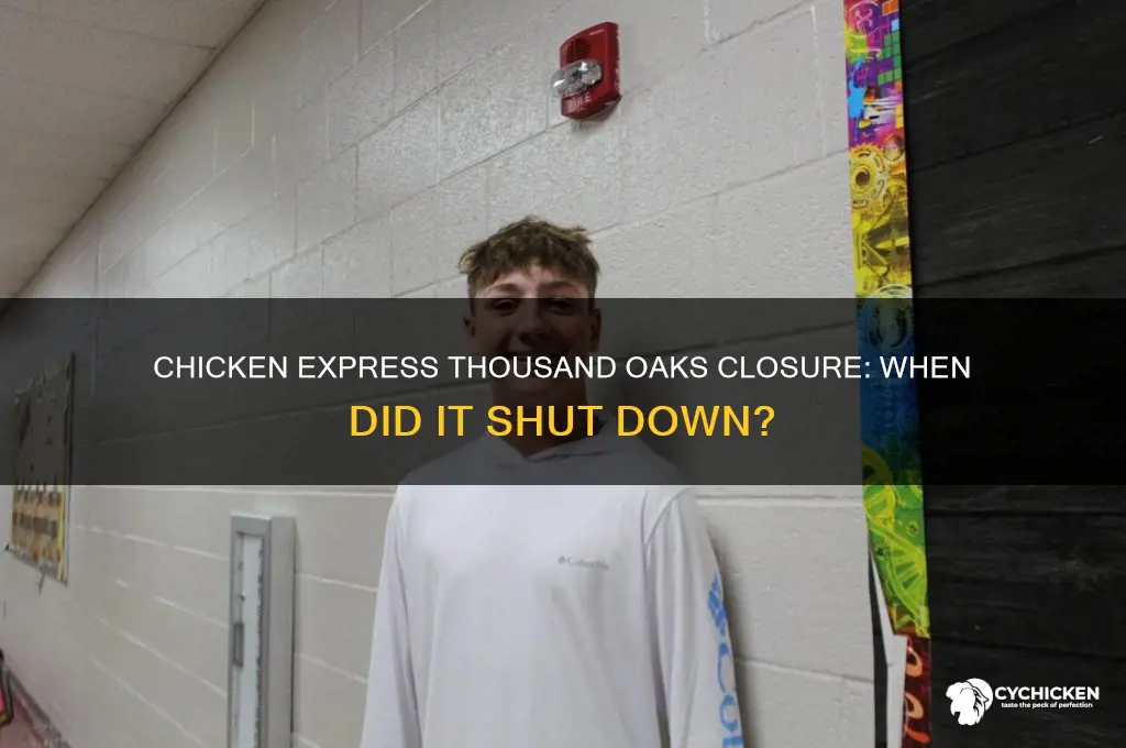 when did chicken express close down thousand oaks