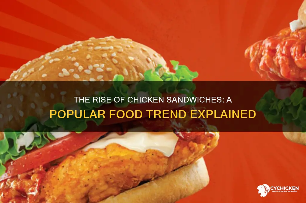when did chicken sandwiches became popular