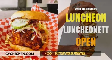 When Did Chicken's Luncheonette Open Its Doors?