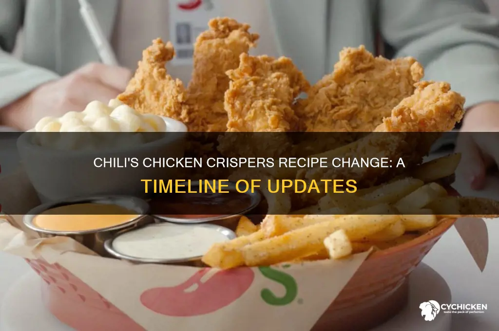when did chilis change their chicken crispers