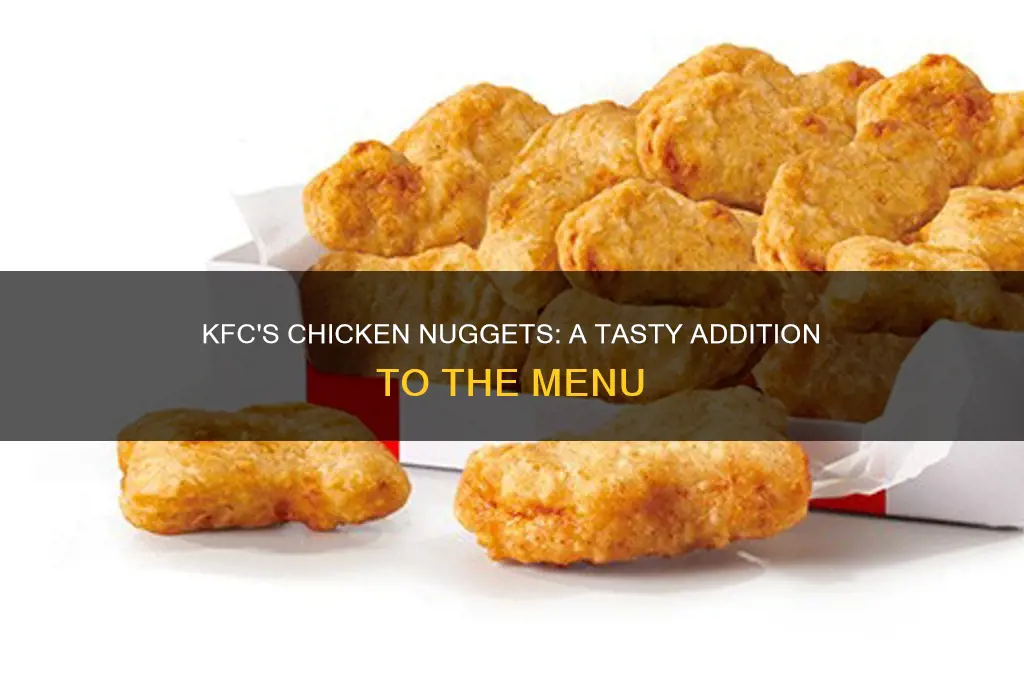 when did kfc start selling chicken nuggets