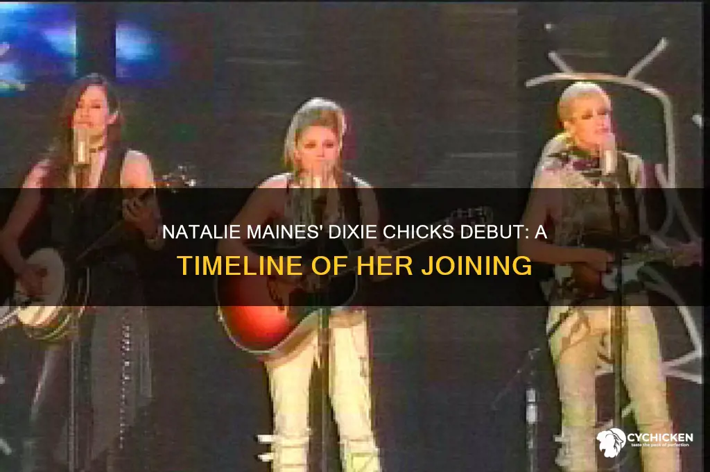 when did natalie join the dixie chicks