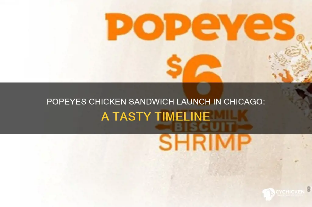 when did popeyes chicken sandwich come out in chicago