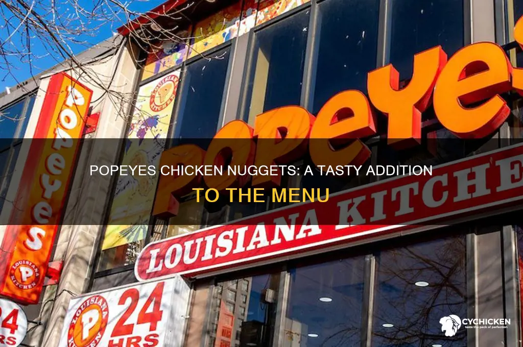 when did popeyes come out with chicken nuggets